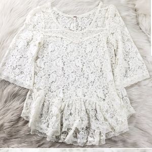 Free People Lace Top